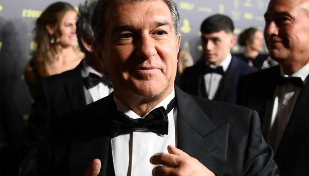 El presidente Joan Laporta disfrutó del la gran noche azulgrana