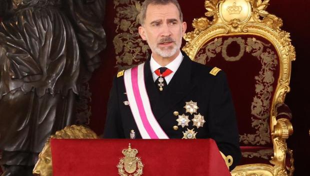 SS.MM. los Reyes de España en la Pascua militar de este año