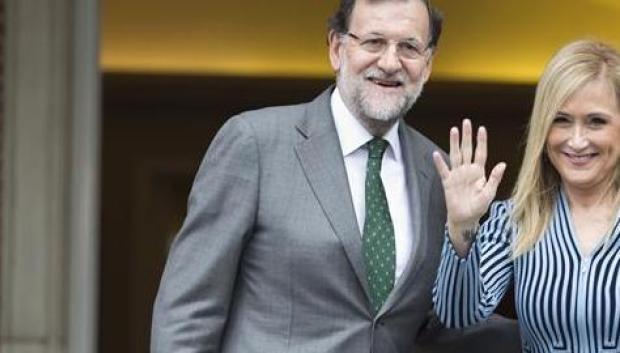 Cristina Cifuentes y Mariano Rajoy