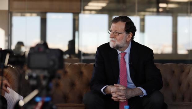 Rajoy en un momento de la entrevista