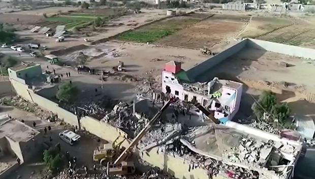 Captura de imagen de un video proporcionado por el centro de medios Ansarullah Media