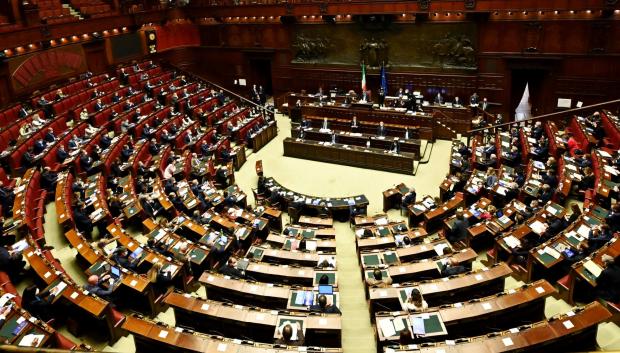 Hemiciclo de la Cámara Italiana de Diputados