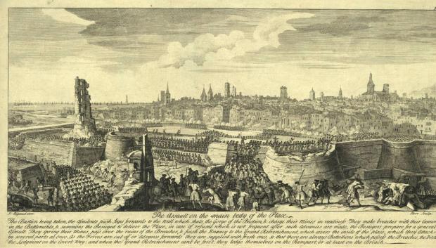 Asalto final de las tropas borbónicas sobre Barcelona
el 11 de septiembre de 1714