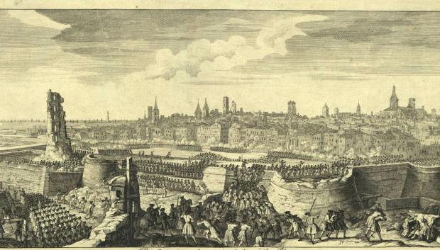 Asalto final de las tropas borbónicas sobre Barcelona
el 11 de septiembre de 1714