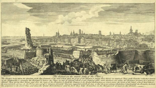 Asalto final de las tropas borbónicas sobre Barcelona
el 11 de septiembre de 1714