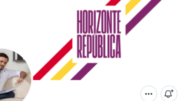 Pantallazo del Twitter de Alberto Garzón, ministro español