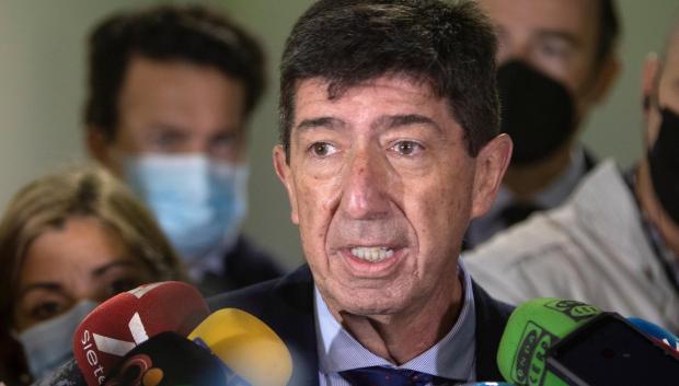 El vicepresidente de la Junta, Juan Marín, este lunes