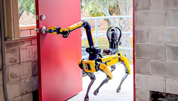 Spot, el perro robot de la empresa Boston Dynamics, que será usado por este cuerpo de policía de St. Petersburg