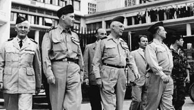 Los cuatro generales que llevaron a cabo el Putsch de Argel
