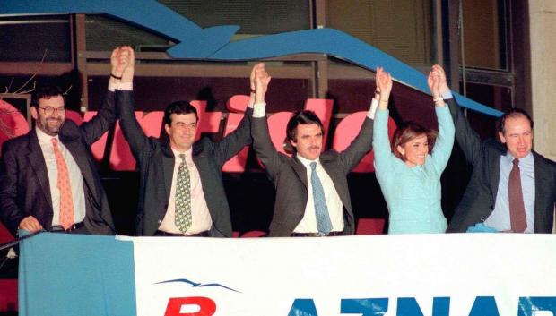 La victoria de Aznar en las generales de 1996