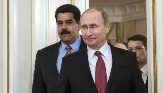 Vladimir Putin, junto al presidente venezolano, Nicolás Maduro