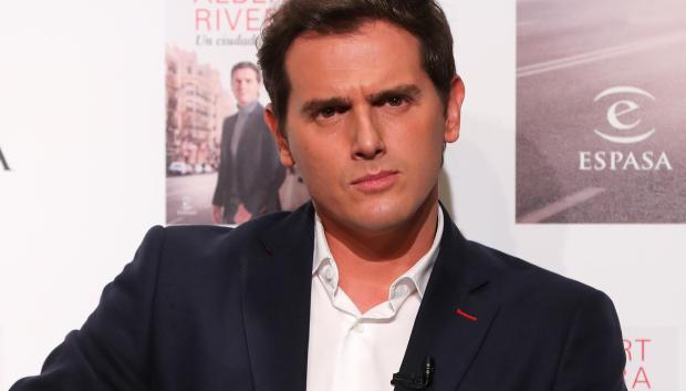 Albert Rivera durante la presentación de su libro 'Un ciudadano libre' en Madrid, en 2020