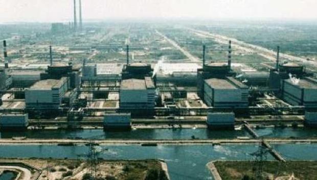 Vista aérea de la central nuclear de Zaporiyia, en Ucrania