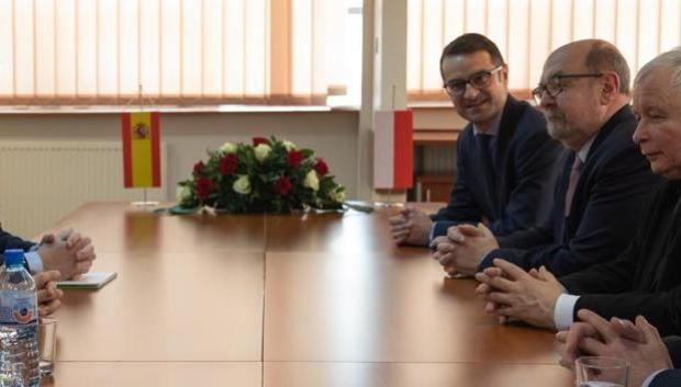 Santiago Abascal con Kaczynski