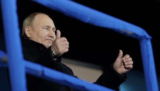 El presidente ruso, Vladimir Putin, durante la ceremonia de apertura de los Juegos Olímpicos de Invierno de 2022