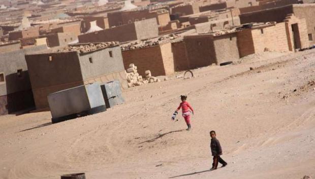 Campo de refugiados saharaui en el sur del desierto argelino