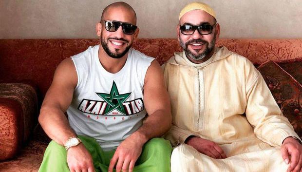 Mohamed VI junto a su amigo especial, el boxeador Othman Azaitar