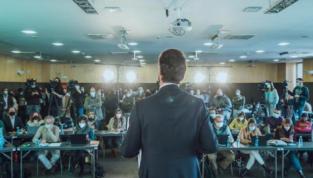 Juan García-Gallardo, representante de Vox en Castilla y León, donde la formación conservadora se ha granjeado 13 procuradores, aumentando su poder territorial por el territorio nacional