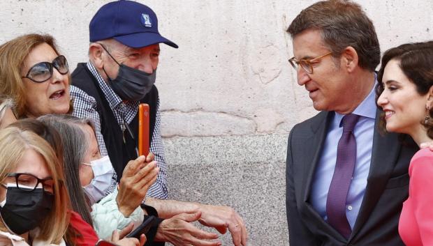 Feijóo arropó a Díaz Ayuso el pasado lunes, durante la celebración del Día de la Comunidad de Madrid