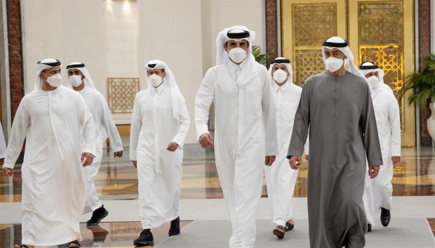 El emir de Qatar, Tamim bin Hamad Al Zani, visita España