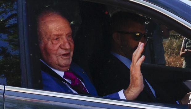 Don Juan Carlos, a su llegada el pasado lunes a Zarzuela