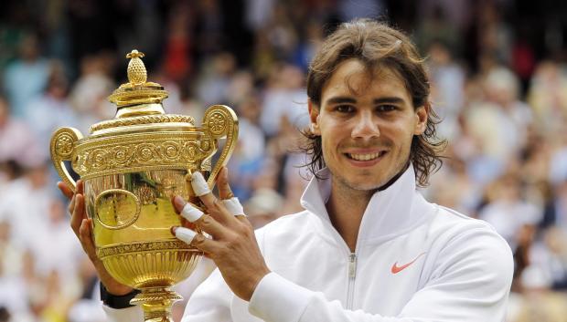 En el año 2010 Nadal consiguió su segundo título en Wimbledon