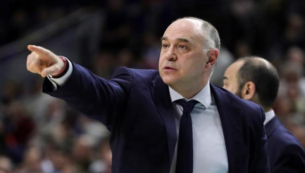 Pablo Laso, en un partido de esta temporada