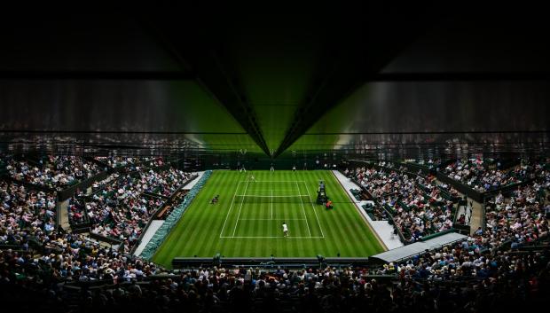 Una de las pistas de Wimbledon, en la presente edición del Grand Slam