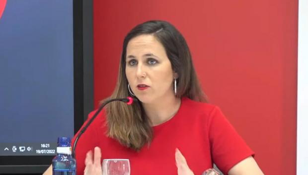la ministra de Derechos Sociales y secretaria general de Podemos, Ione Belarra