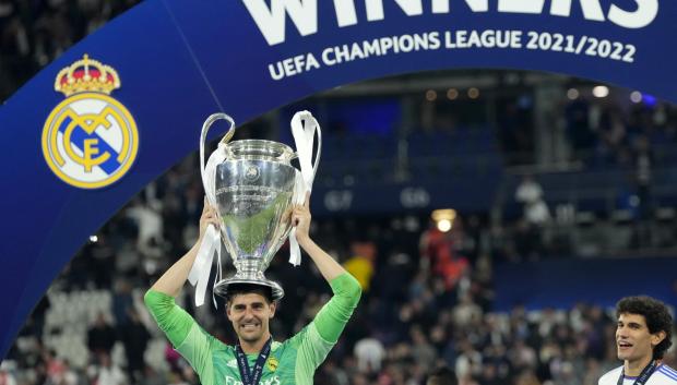 Thibaut Courtois tras conquistar la Champions en París
