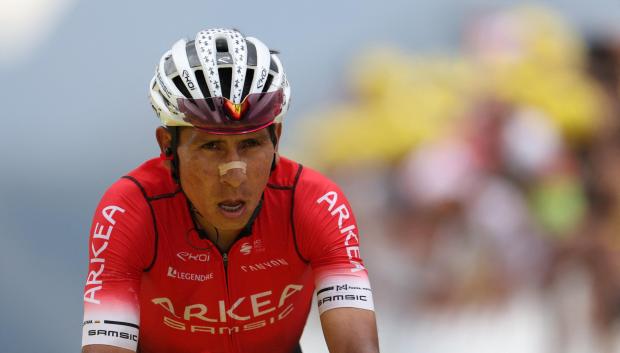 Nairo Quintana, durante el Tour de Francia disputado en julio
