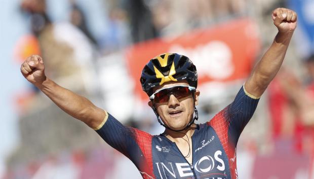 Carapaz conquista en La Pandera su segunda victoria en esta Vuelta