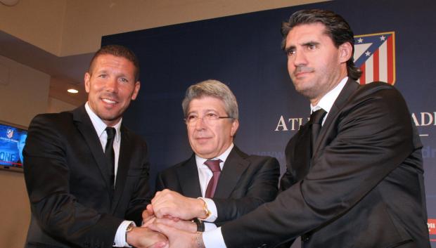 Presentación de Simeone como entrenador del Atlético