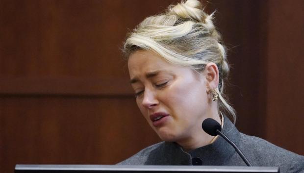 Actress Amber Heard  in the courtroom at the Fairfax County Circuit Court in Fairfax, Va.,  May 16, 2022.