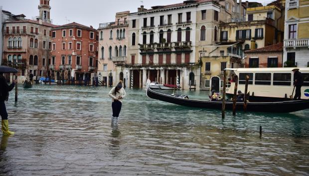 Imagen de Venecia en diciembre de 2019. La ciudad podría desaparecer bajo las aguas en el año 2100