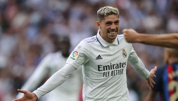 Fede Valverde firmó el segundo gol de este partido y es el tercero que ya le marca al Barcelona