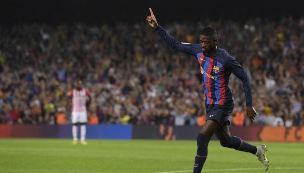 Ousame Dembélé, gran figura del partido ante el Athletic: un gol y tres asistencias