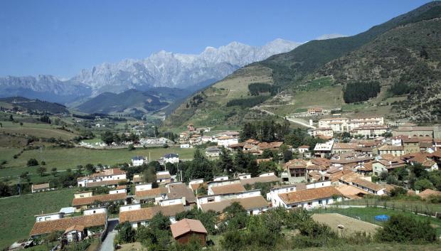Vista del pueblo de Potes, Cantabria