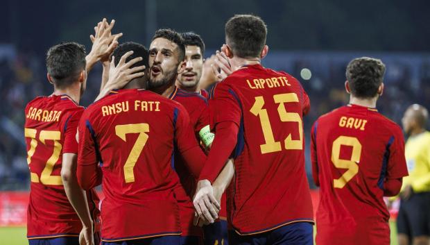 España ha ganado a Jordania por 0-2 en el único amistoso de preparación al Mundial