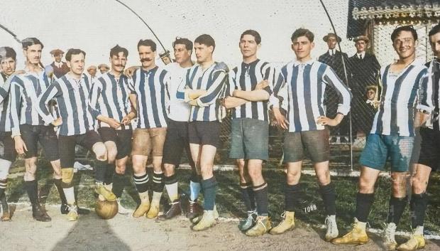 La plantilla del Deportivo de 1912