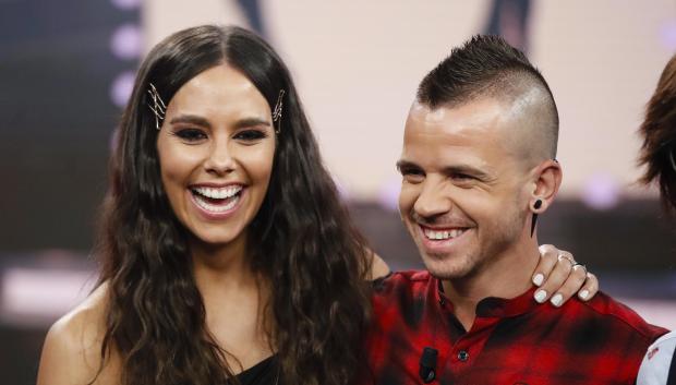 Presenter Cristina Pedroche and David Muñoz on tv show " El Hormiguero"in Madrid on Wednesday , 30 January 2019.