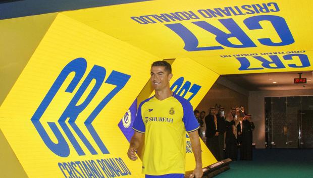 Cristiano Ronaldo, en su presentación como jugador del Al Nassr