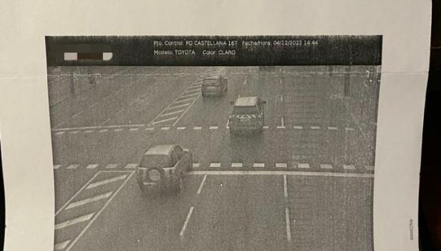 Imagen de la sanción recibida por un lector del periódico