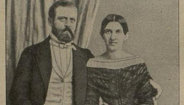 Otto y Johanna von Bismarck como jóvenes matrimonios