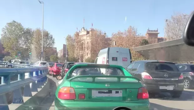 Imágenes de la primera manifestación de conductores en Madrid