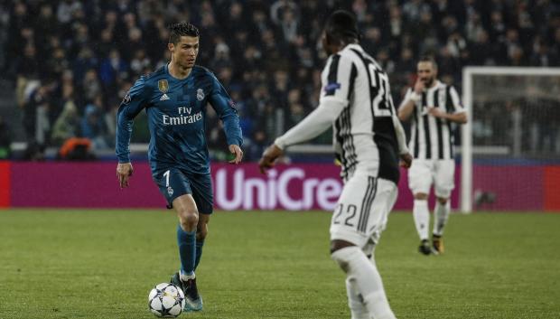 Cristiano Ronaldo en el partido ante la Juventus en 2018