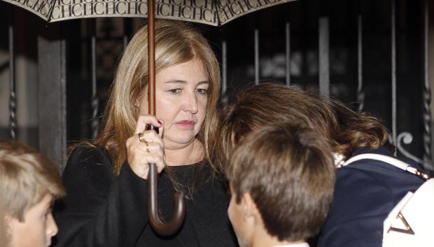 Laura Boyer Arnedo durante el funeral por Elena Arnedo en Madrid.
16/09/2015
Madrid