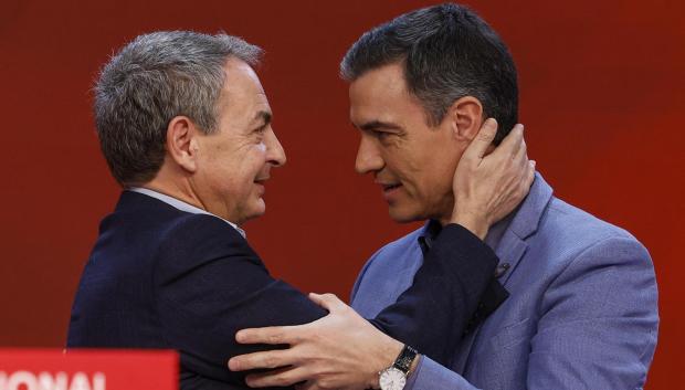 José Luis Rodríguez Zapatero y Pedro Sánchez