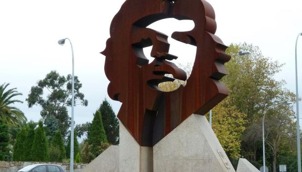 Estatua de Che Guevara en Oleiros