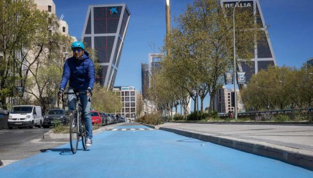 Carril bici de la Castellana